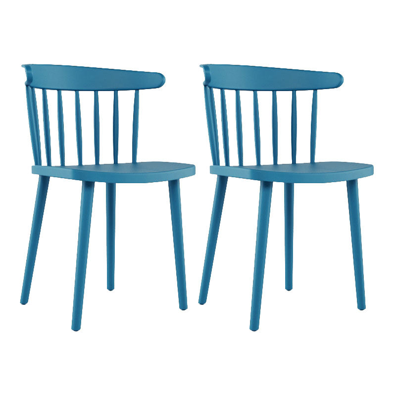 Sillas acrílicas modernas para interiores y exteriores Silla auxiliar de comedor Windsor