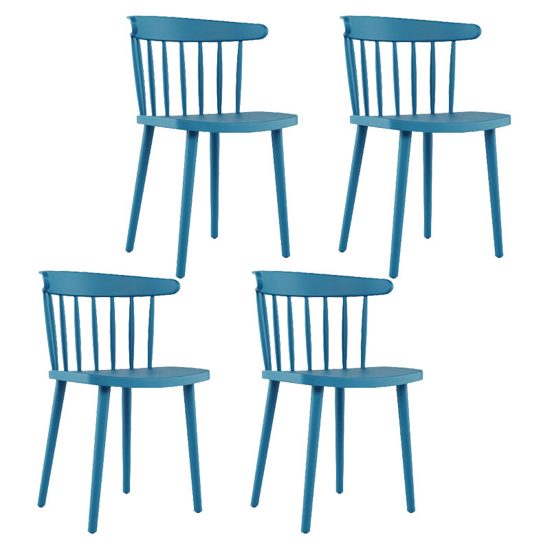 Sillas acrílicas modernas para interiores y exteriores Silla auxiliar de comedor Windsor