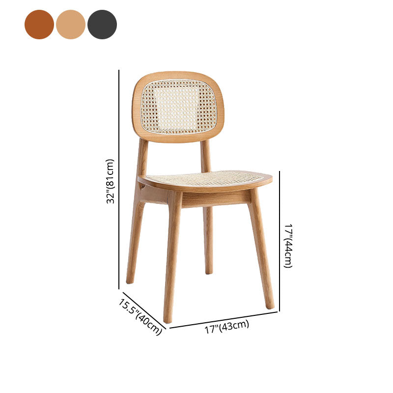 Cocina contemporánea de madera que cena la silla sin brazos con respaldo abierto que cena la silla