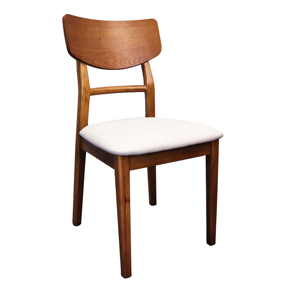 Sillas de cocina de madera contemporáneas con respaldo de escalera, silla lateral de comedor