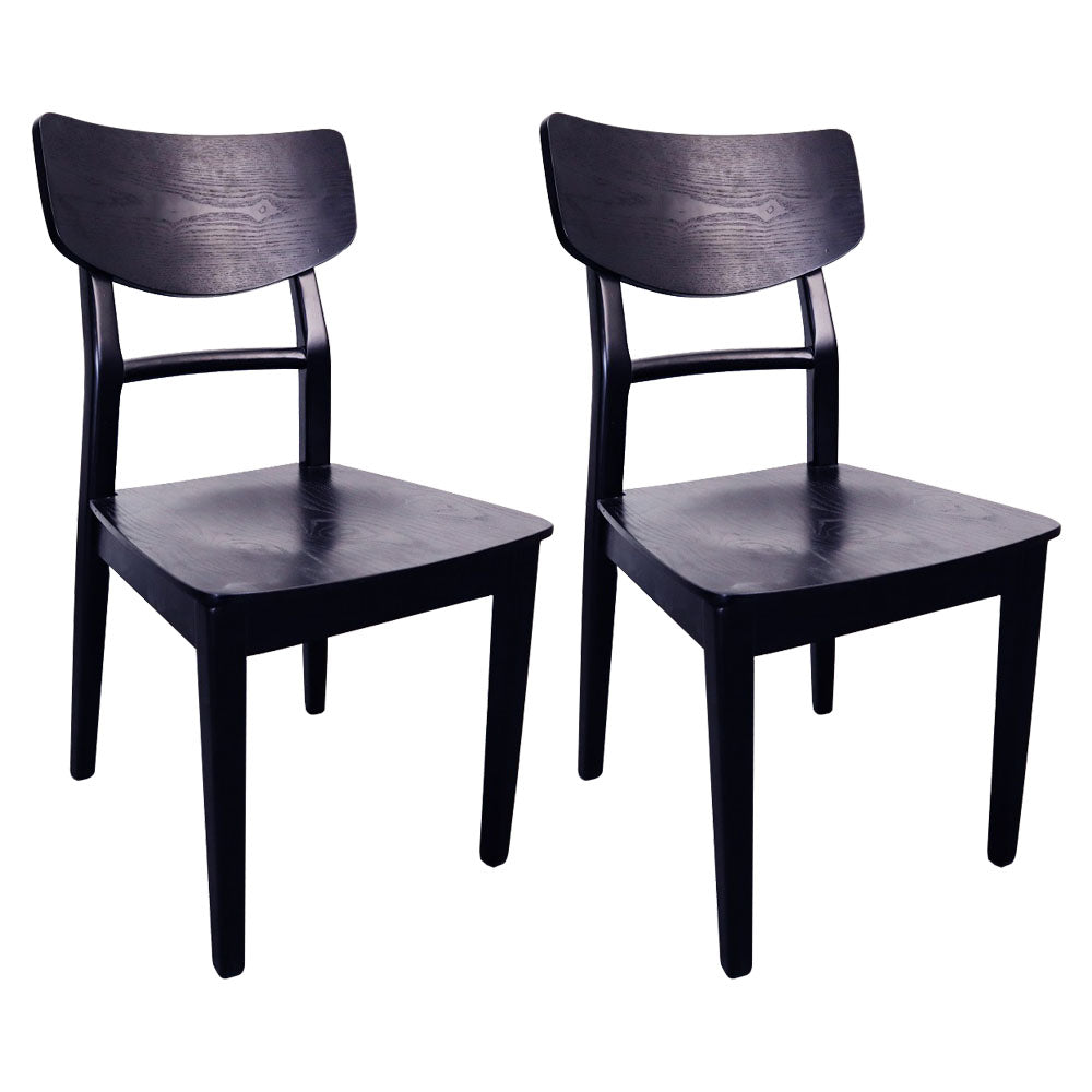Sillas de cocina de madera contemporáneas con respaldo de escalera, silla lateral de comedor