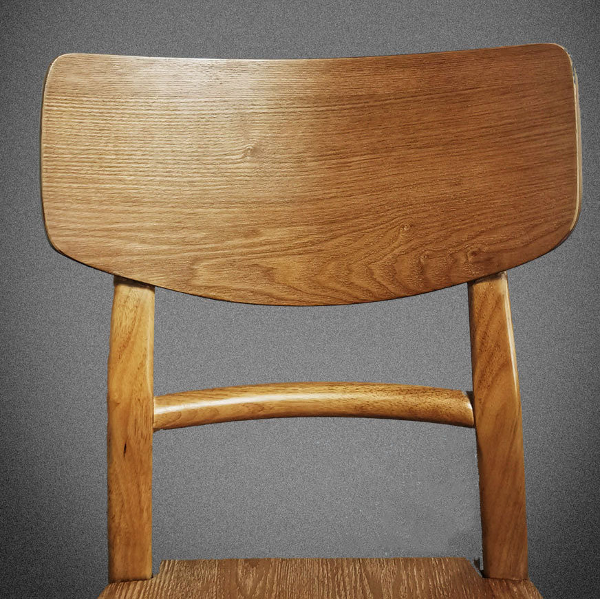 Sillas de cocina de madera contemporáneas con respaldo de escalera, silla lateral de comedor