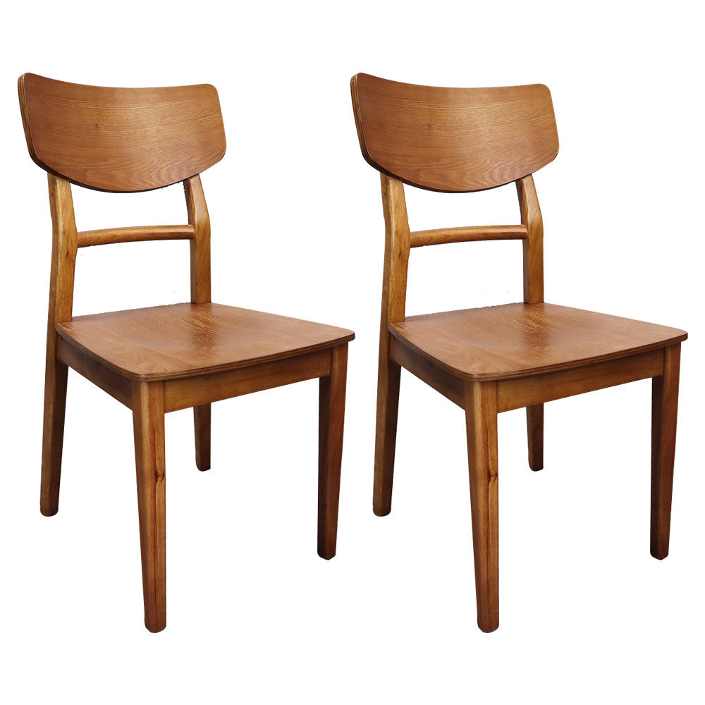 Sillas de cocina de madera contemporáneas con respaldo de escalera, silla lateral de comedor
