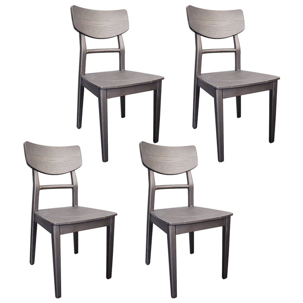 Sillas de cocina de madera contemporáneas con respaldo de escalera, silla lateral de comedor