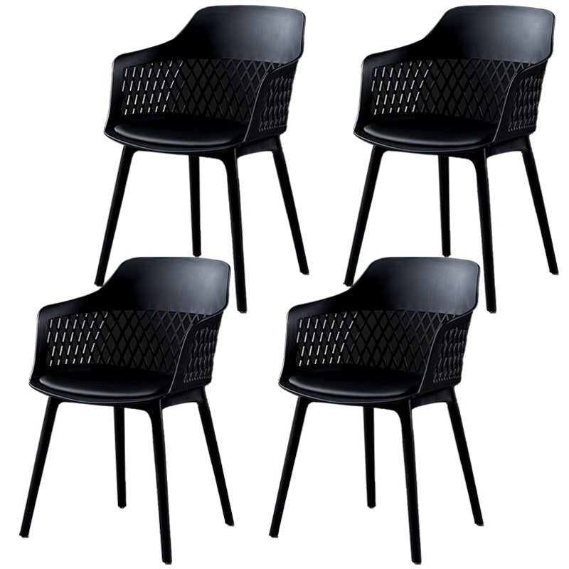 Sillón de metal contemporáneo para interiores y exteriores, sillón con respaldo abierto