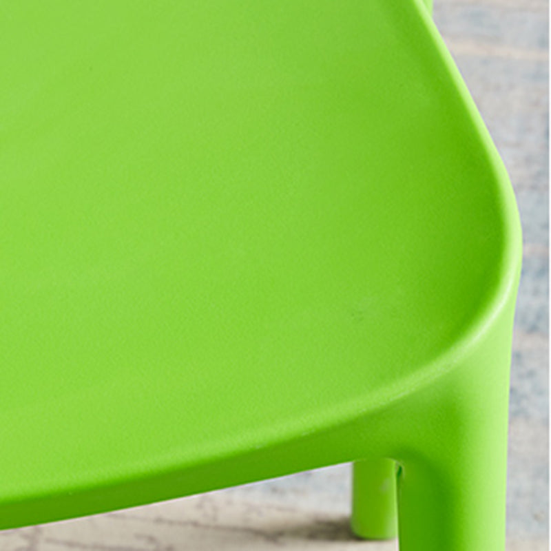 Plastic Contemporary Modern Dining Side Chair Open Back Chair
