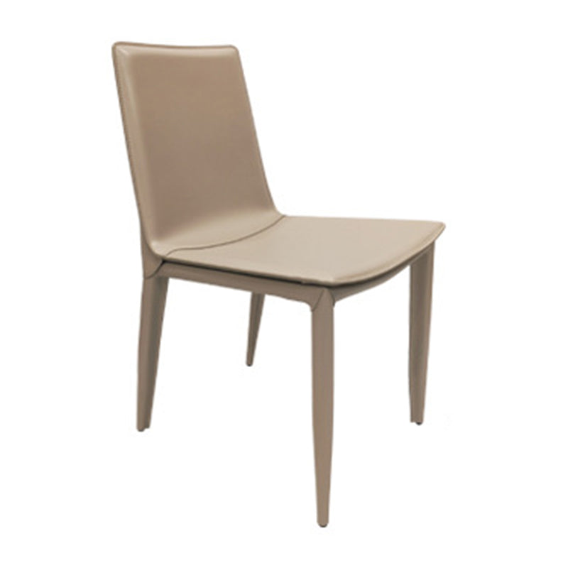 Leather Contemporary Dining Side Chair Kitchen Parsons Dining Chair
