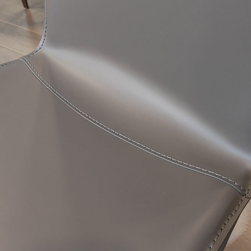 Leather Contemporary Dining Side Chair Kitchen Parsons Dining Chair