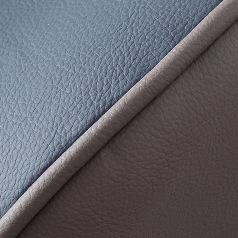 Modern Leather Curved Sloped Arm Chair Parsons Chair for Brasserie