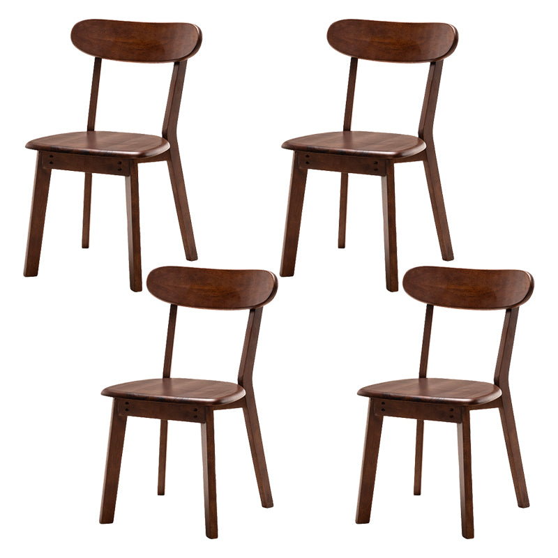 Chaises d'appoint contemporaines en bois pour pièce intérieure et extérieure, chaise à dossier ouvert