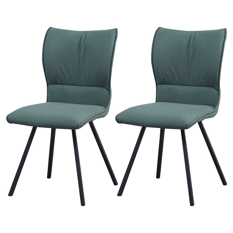 Chaise d'appoint rembourrée moderne, finition mate, chaise Parsons pour salle à manger