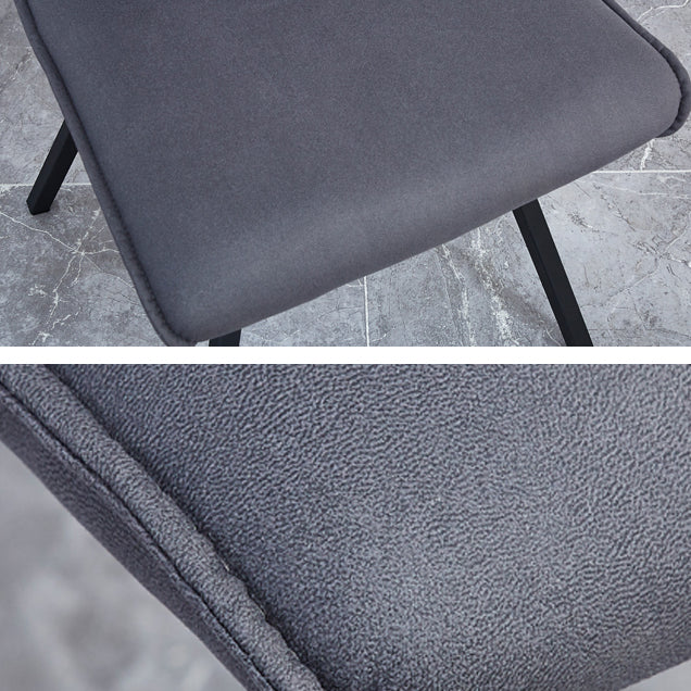 Chaise d'appoint rembourrée moderne, finition mate, chaise Parsons pour salle à manger