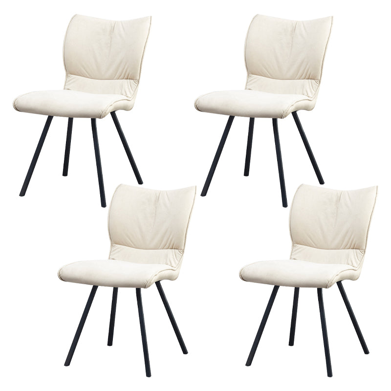 Chaise d'appoint rembourrée moderne, finition mate, chaise Parsons pour salle à manger