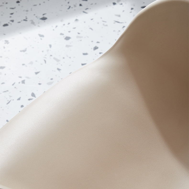 Sedie da pranzo e accento contemporanee sedia a schiena solida in plastica opaca