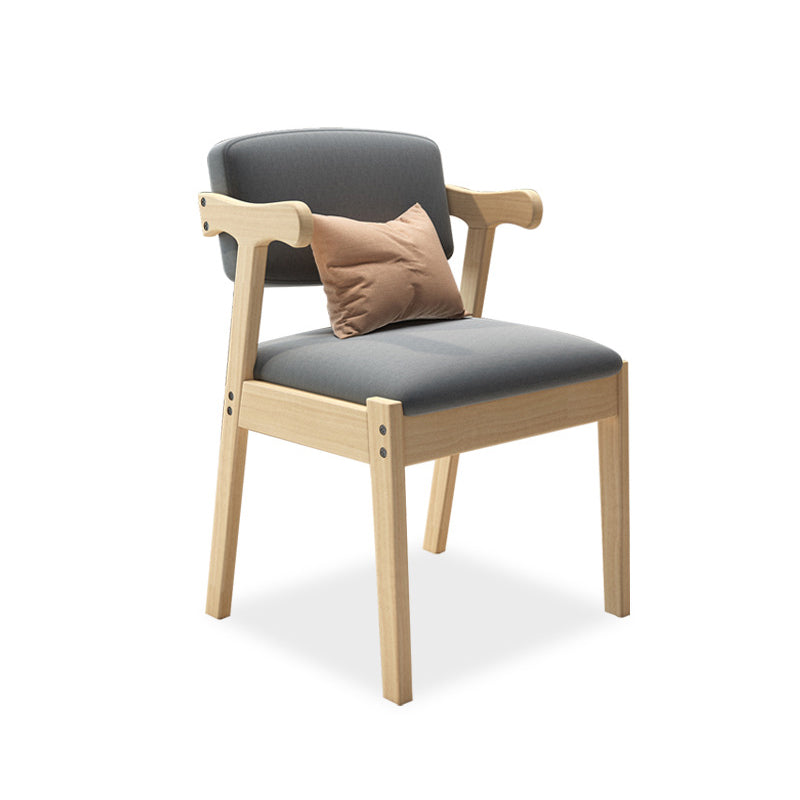 Sillón de madera contemporáneo para interiores y exteriores, sillón con respaldo abierto