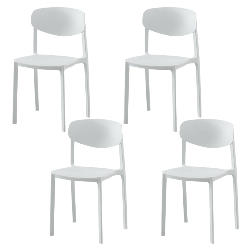 Sedia laterale moderna in plastica in plastica in plastica in plastica.
