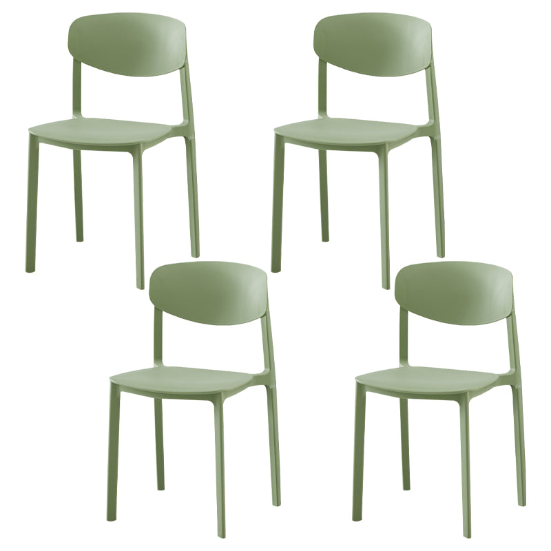 Sedia laterale moderna in plastica in plastica in plastica in plastica.