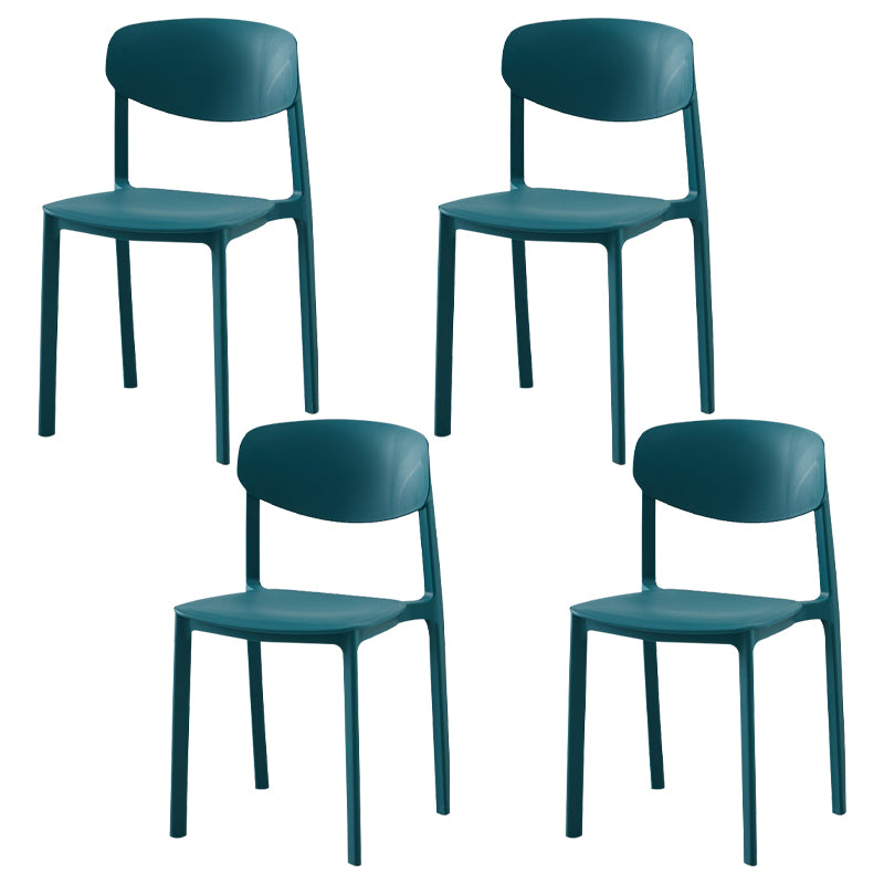 Sedia laterale moderna in plastica in plastica in plastica in plastica.