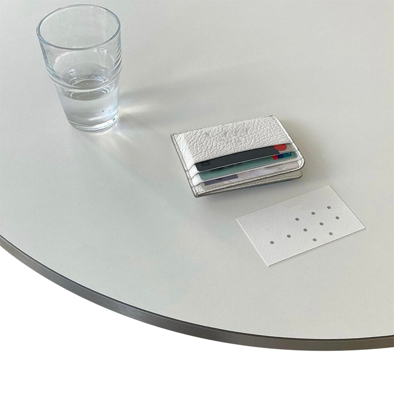 Modern MDF Round Dining Table Standard White Dining Table with Pedestal Base