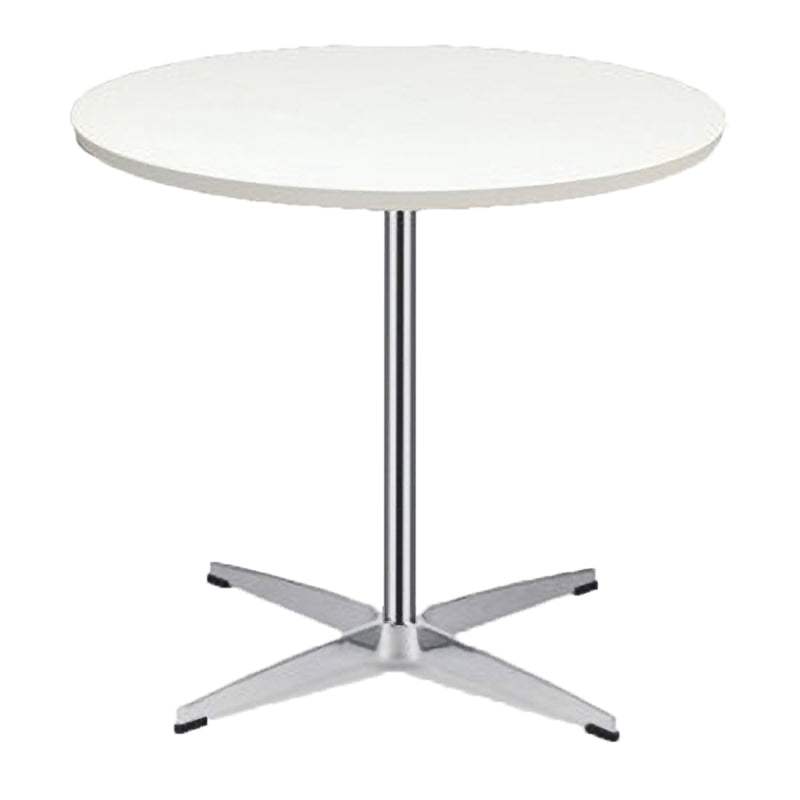 Modern MDF Round Dining Table Standard White Dining Table with Pedestal Base
