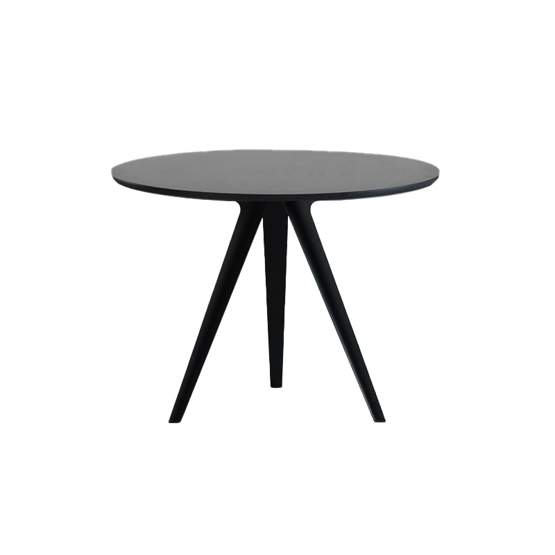 Contemporary Round Shape MDF Table Standard Kitchen Dining Table with Pedestal Base