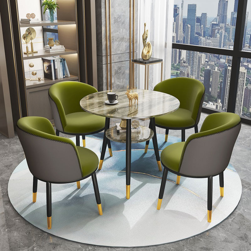 Round Dining Site Table Traditional Luxury 4-foot Stone Home Furniture