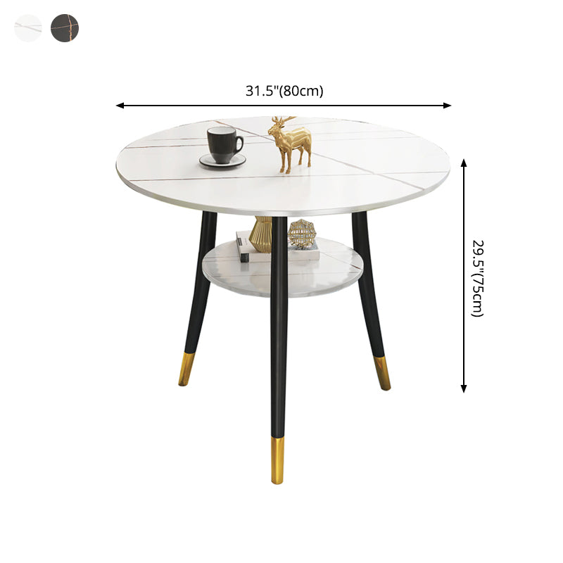 Round Dining Site Table Traditional Luxury 4-foot Stone Home Furniture