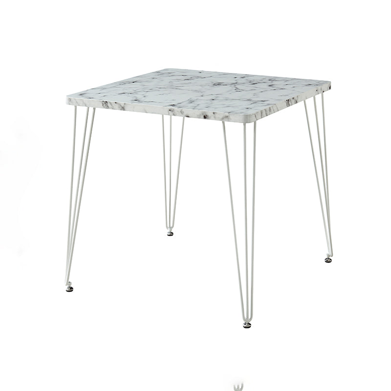 Mesa de comedor cuadrada de estilo industrial 4 Pegas Mesa de comedor para comedor para comedor