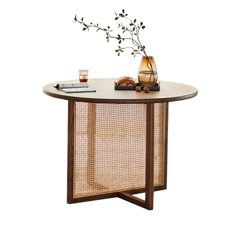 Eschenholz-Massivholz-Esstisch, Holzfarbe, Schlichtheit, fester Tisch für das Esszimmer
