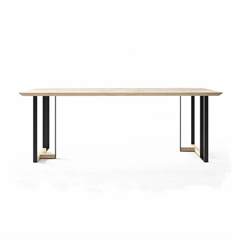 Industrialstil Essstandort Tisch Massivholz Doppelpodestmöbel
