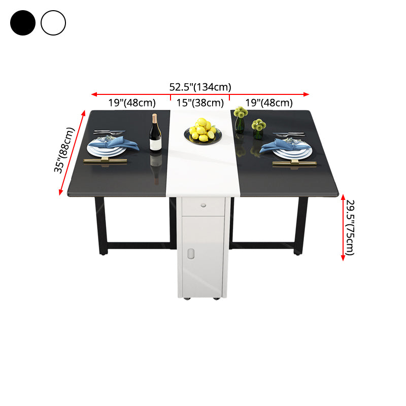 Mesa de comedor Mid-Century de 52,75 pulgadas, mesa rectangular de madera maciza para uso doméstico (solo mesa)