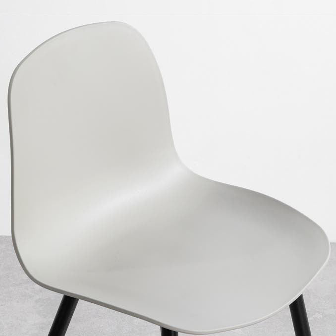 Sedia da casa per la casa contemporanea gambe in metallo sedia da pranzo in plastica (set di 4)