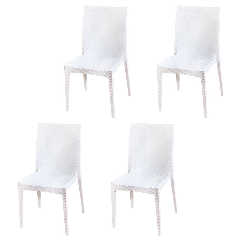 Eigentijdse stijl plastic eetstoelen eetstoelen zonder een zijstoel voor keuken (set van 4)