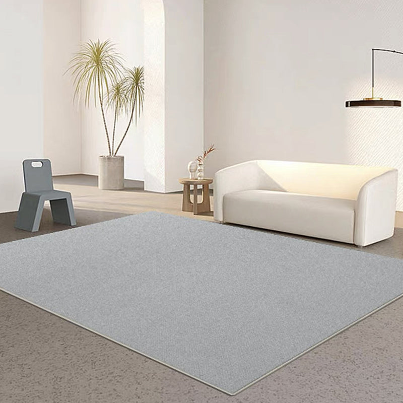 Modern Rug Polyester Solid Color Rug Washable Rug for Living Room
