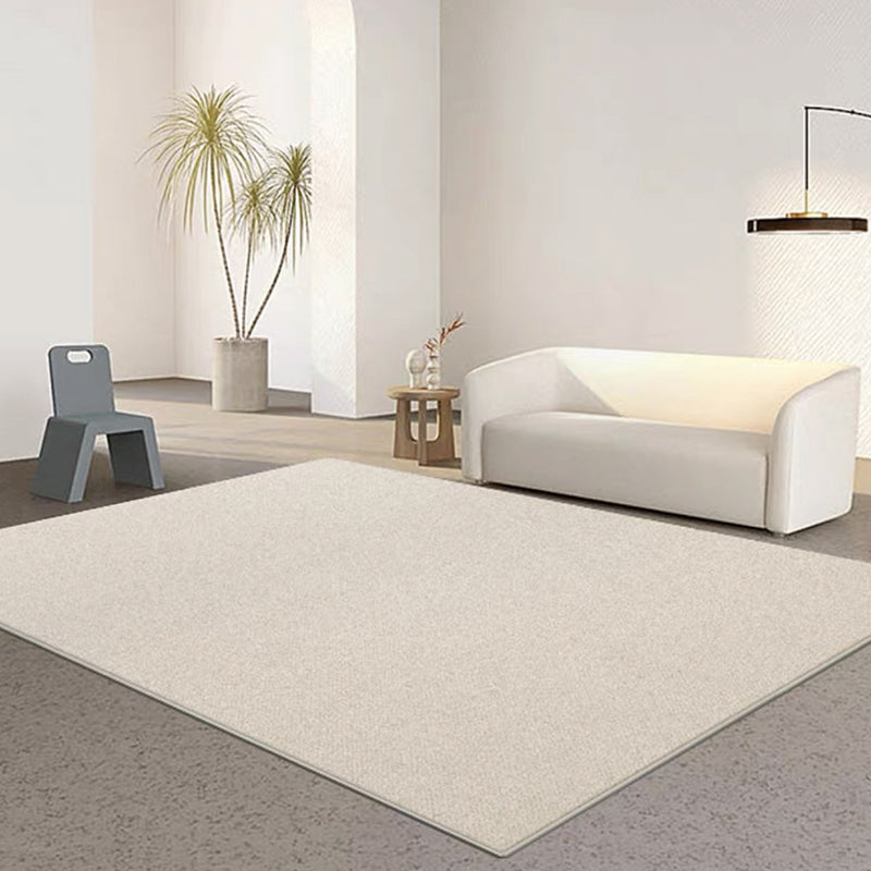 Modern Rug Polyester Solid Color Rug Washable Rug for Living Room