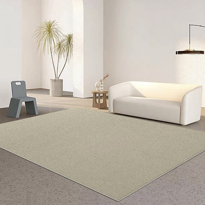 Modern Rug Polyester Solid Color Rug Washable Rug for Living Room