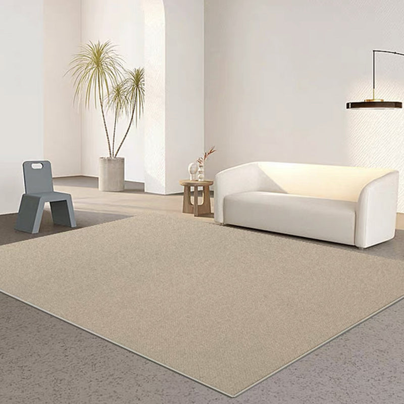 Modern Rug Polyester Solid Color Rug Washable Rug for Living Room