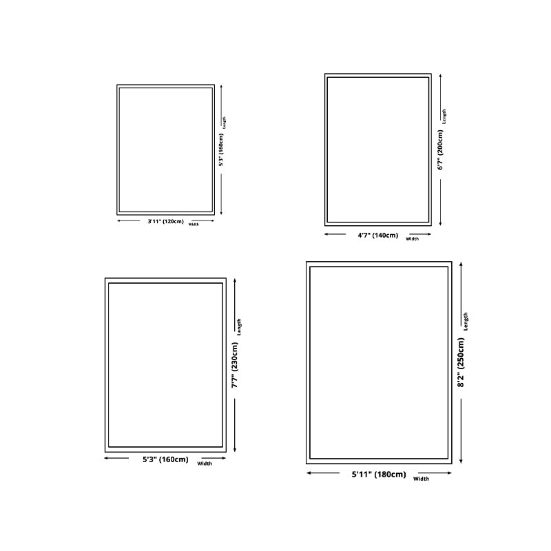 Modern Rug Polyester Solid Color Rug Washable Rug for Living Room