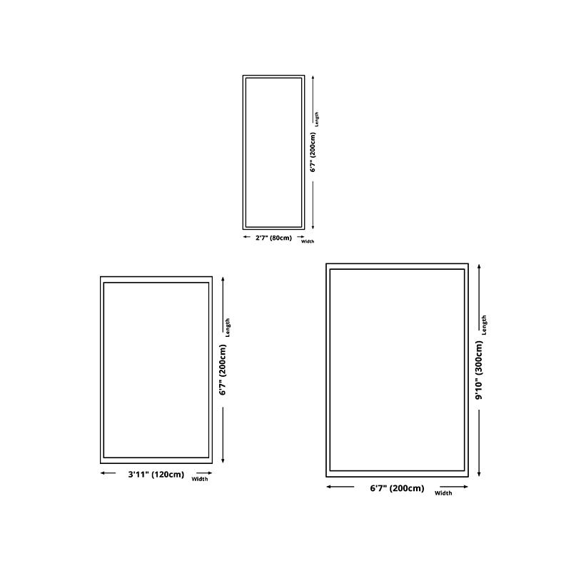 Light Color Modern Rug Polyester Rug Non-Slip Backing Rug for Home Decoration