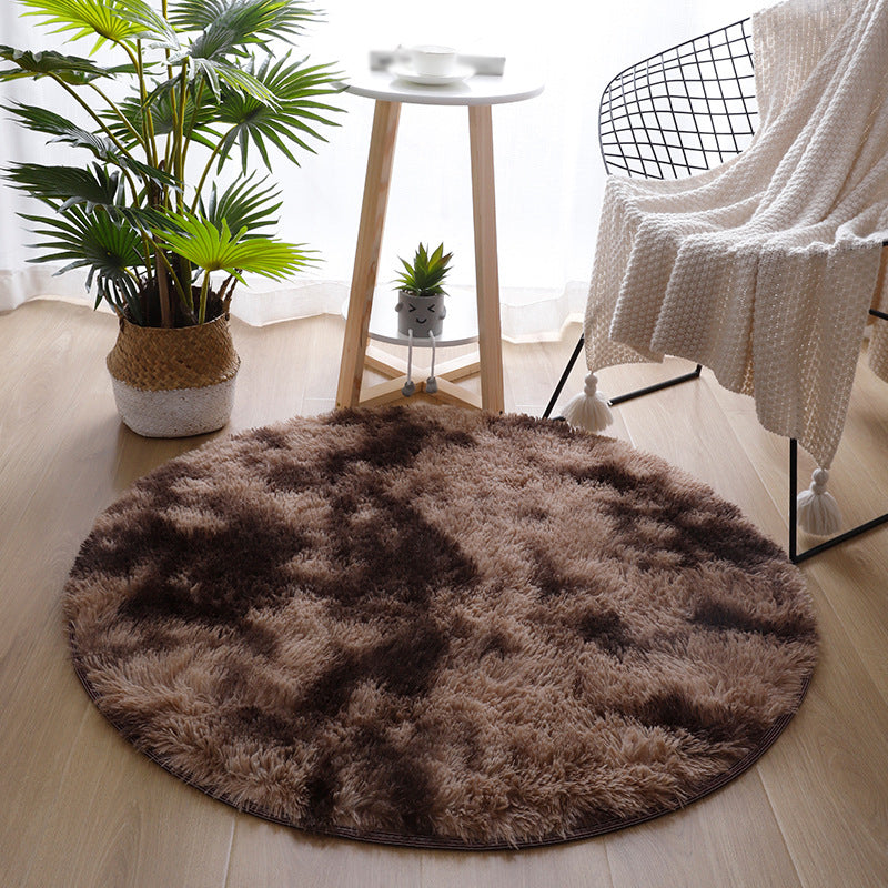 Round Area Rug Polyester Tapijt binnen Tapijt voor slaapkamerdecoratie