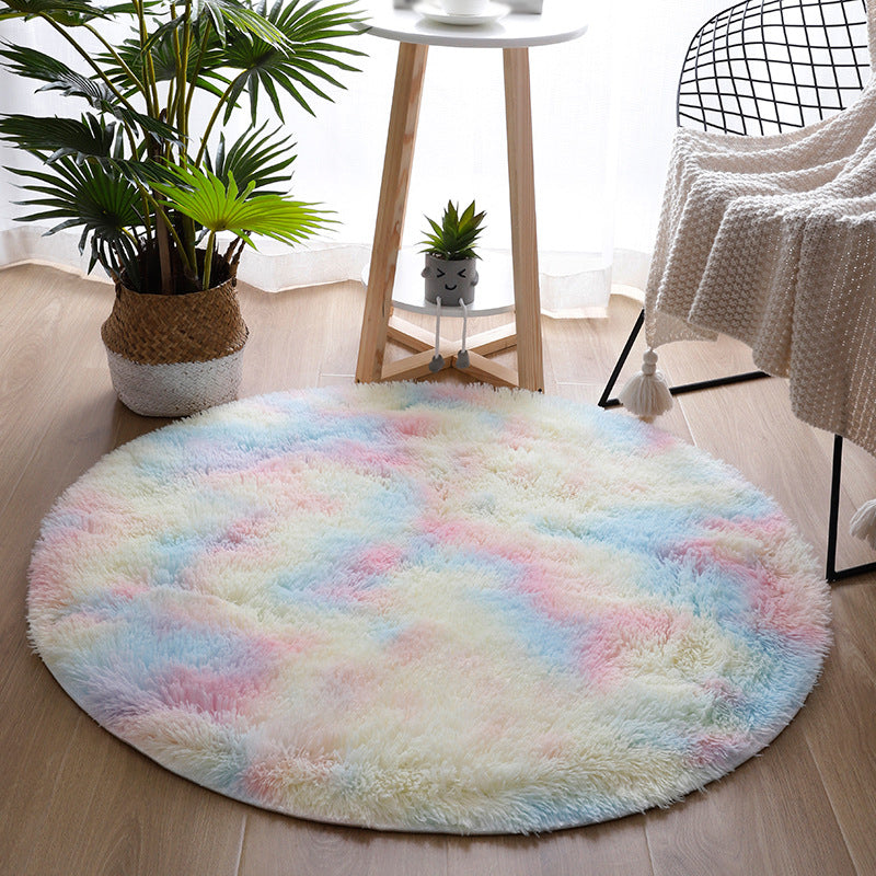 Round Area Rug Polyester Tapijt binnen Tapijt voor slaapkamerdecoratie