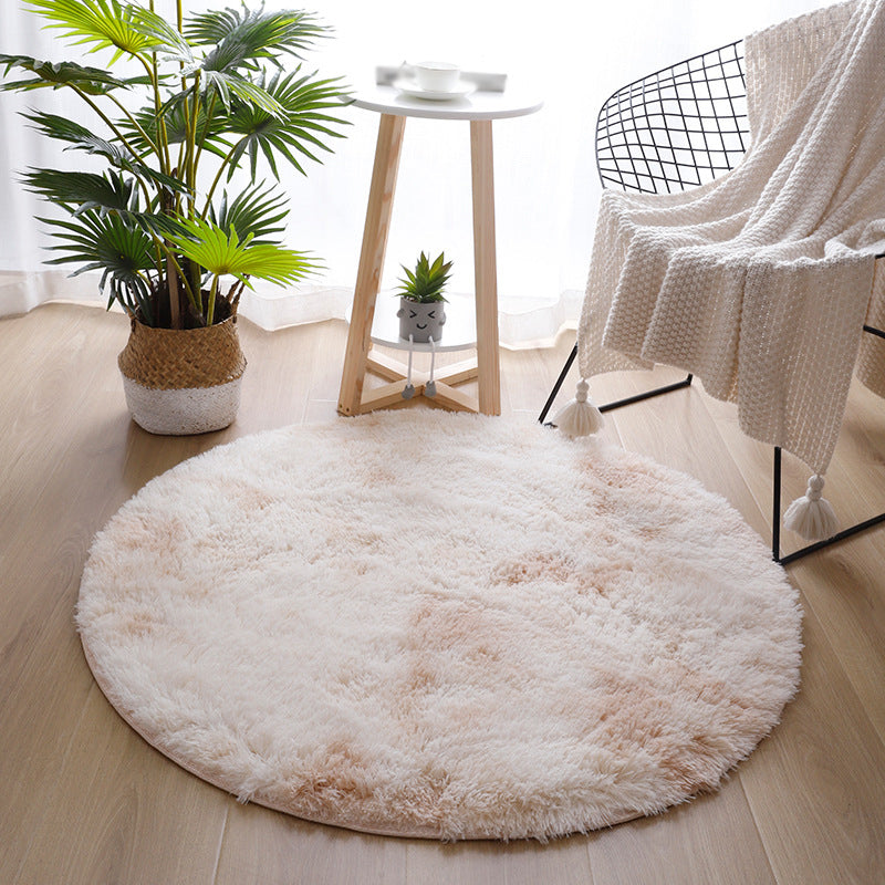 Round Area Rug Polyester Tapijt binnen Tapijt voor slaapkamerdecoratie