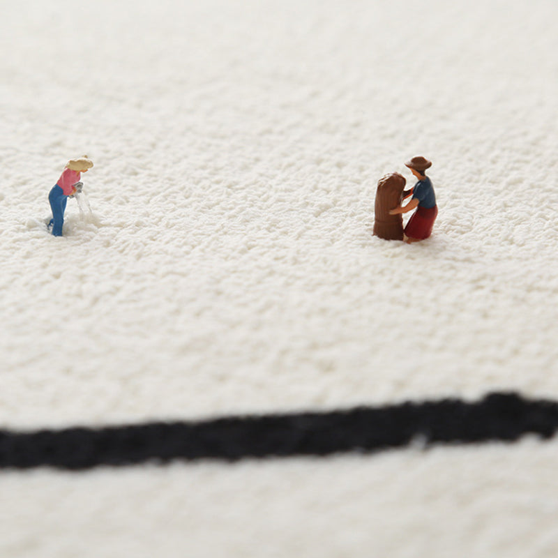 Zeitgenössischer Farbblock Teppichpolyester Teppich Fleckenfestem Teppich für Wohnkultur