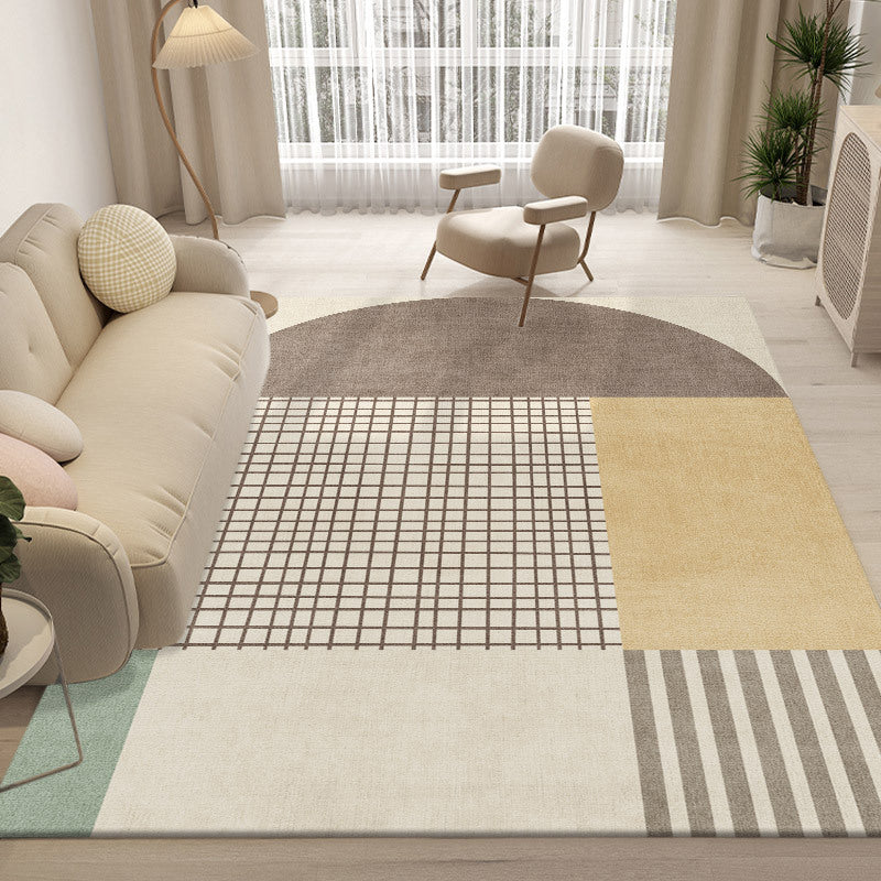 Morandi Nordic Rug Living Room Rug Stain Resistant Carpet for Home Decor