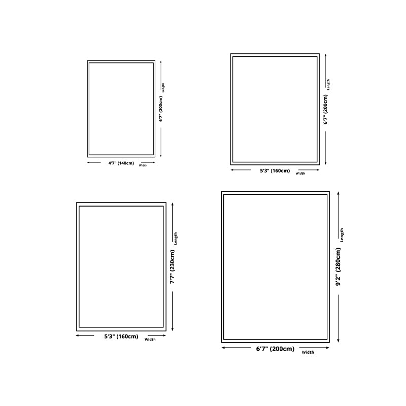 Modern Geometry Rug Polyester Rug Stain Resistant Carpet for Home Decor