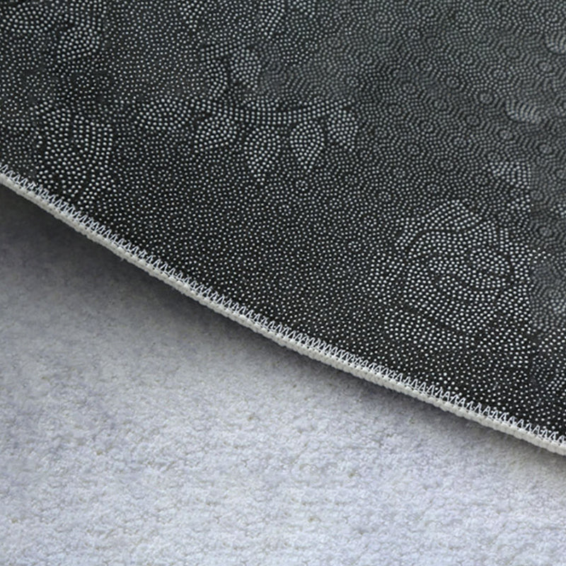 Donkergrijs modern tapijten polyester patroon tapijt wasbaar binnen tapijt voor woningdecoratie