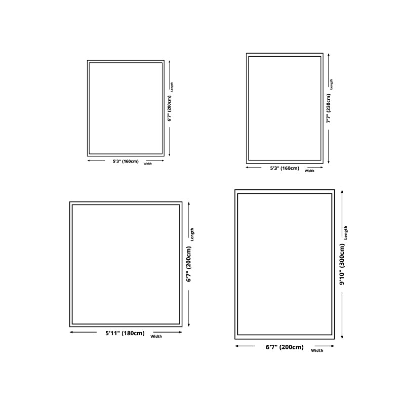 Dark Gray Modern Rug Polyester Geometric Scheme Rug Washable Rug for Drawing Room