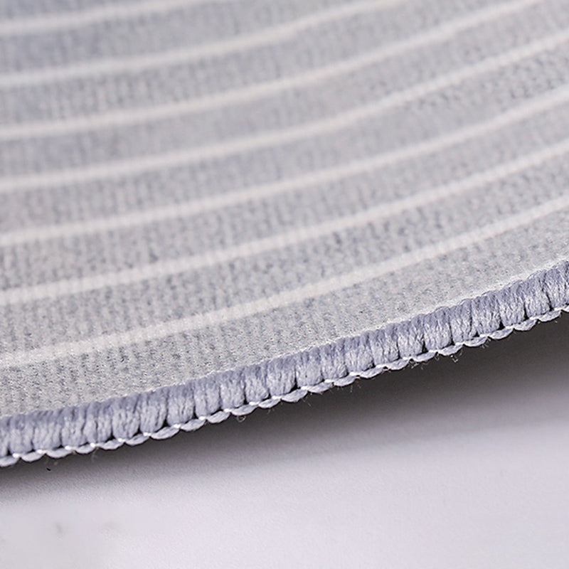 Brown Modern Rug Polyester Straight Line Rug Stain Resistant Rug for Living Room