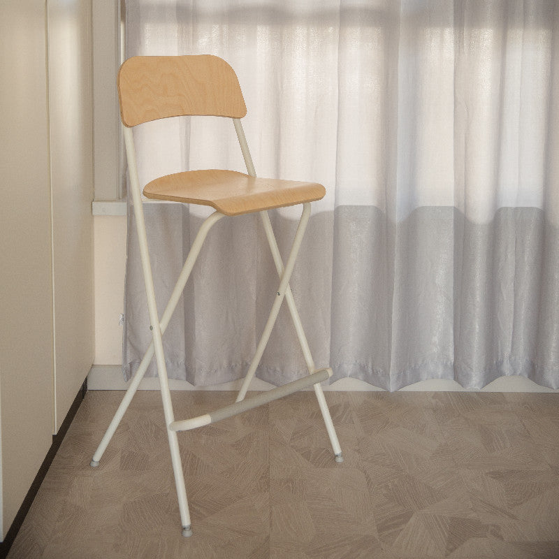 Nordischer Stahl einfacher Klappstange 29 "H Birch Tallhocker, 1 Stück