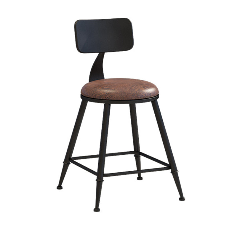 Industrial Style Barstool Indoor Metal 4 Legs Bar Stool for Coffee Shop